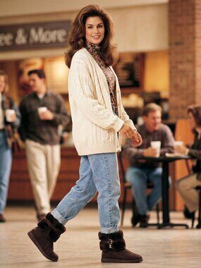 Juicy Couture Womens 9 Brown Faux Suede Fur Buckle Ankle Boot Iconic Statement